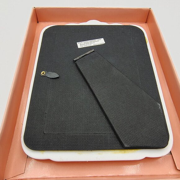 Wedding Day Photo Frame 3.5x5 Bride Picture White Ceramic Bells Flowers 1989 - Picture 13 of 14